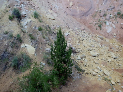 GDMBR: More fallen debris from the roof and the back wall of the main chamber.